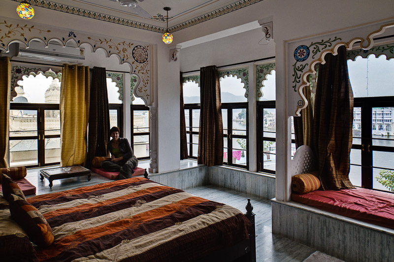 De kamer die veel goed maakt, Hotel Pichola Haveli, Udaipur