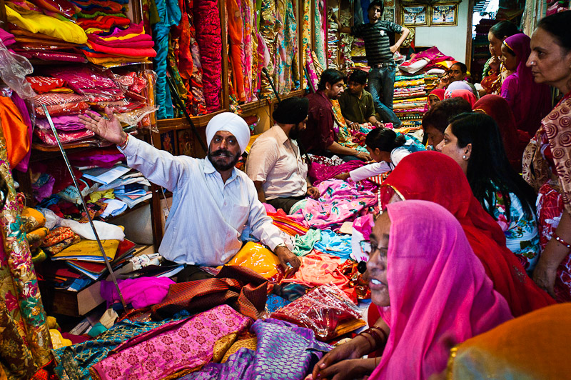 Stoffen kopen in Jaipur