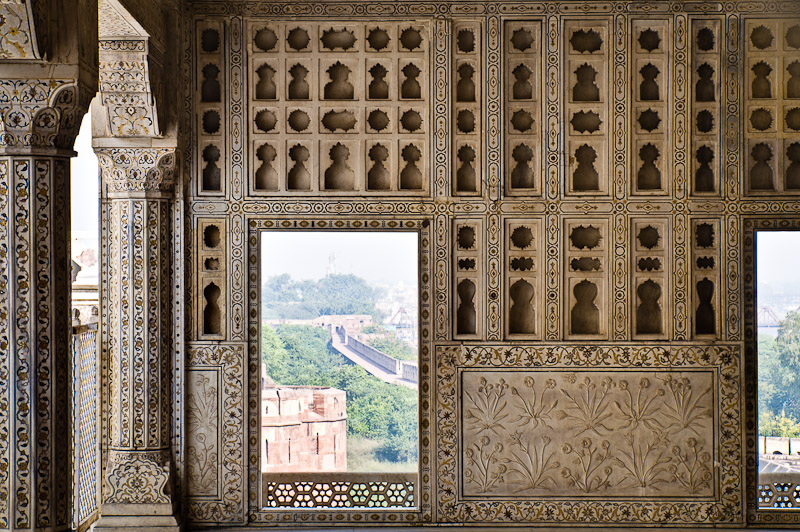 De vertrekken van Sjah Jahan, Rode fort, Agra