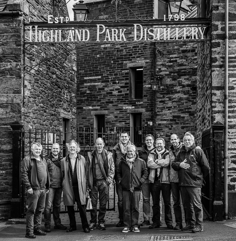 Our group at the gates of Highland Park 